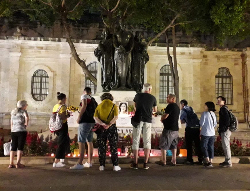 Malta: Court upholds right of protesters to build memorial to Daphne Caruana Galizia - Media