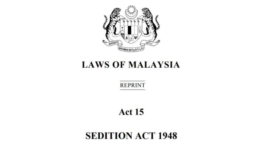Malaysia: Repeal the Sedition Act - Civic Space