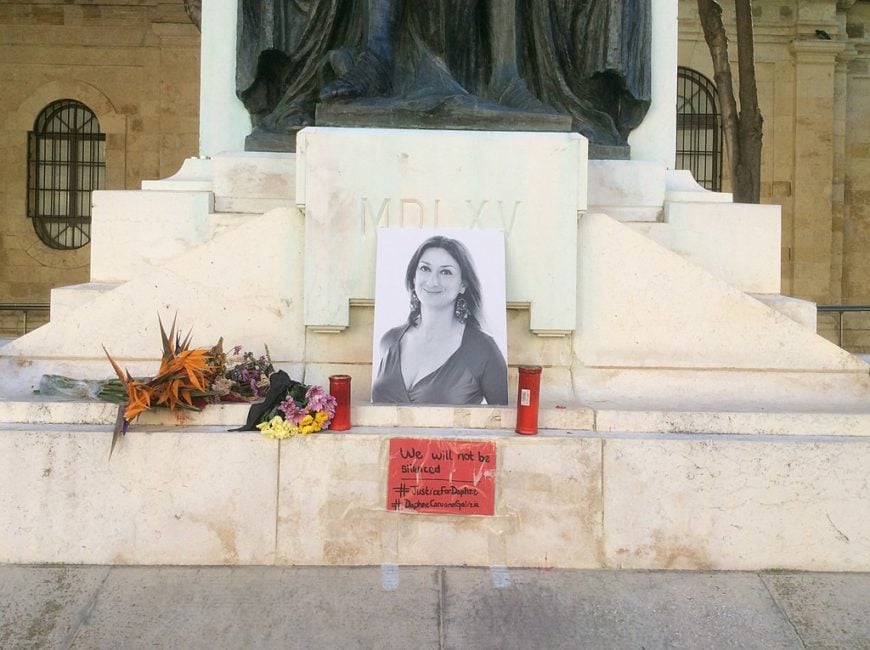 Malta: Letter to Malta PM over apparent interference in the Daphne Caruana Galizia assassination public inquiry - Protection