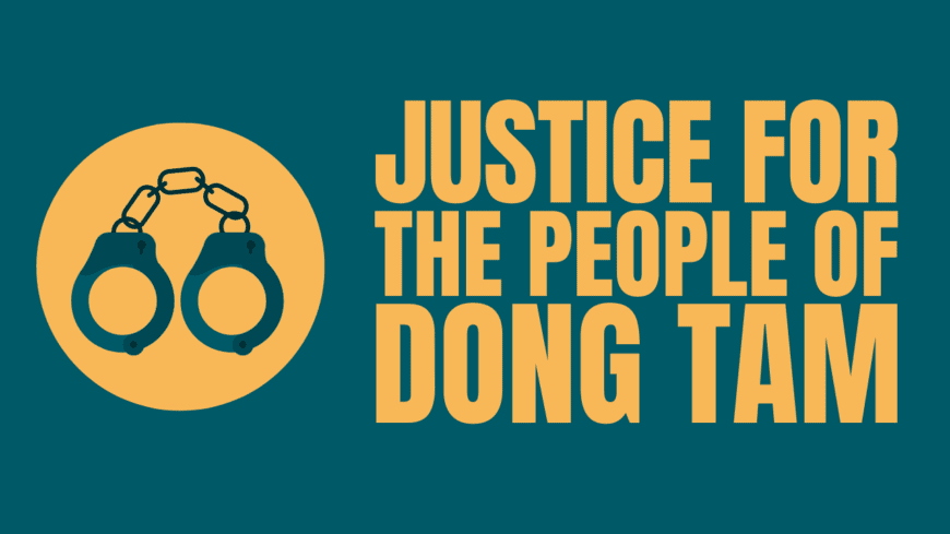 Joint letter to Prime Minister of Vietnam regarding Dong Tam trial - Protection