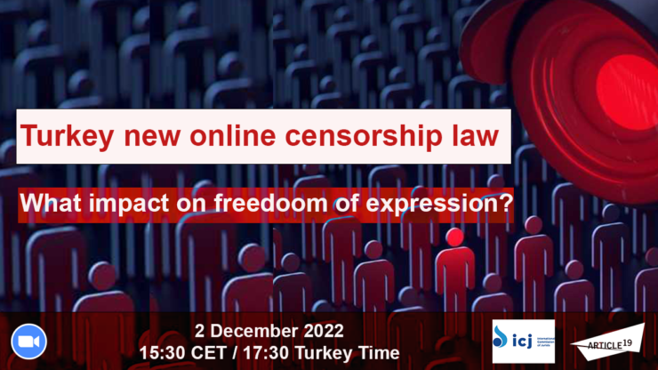 Turkey event: New online censorship law’s impact on freedom of expression